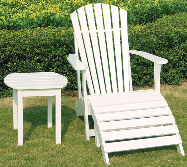 White Adirondack Chair | Bare Woods Furniture | Real Wood Furniture ...