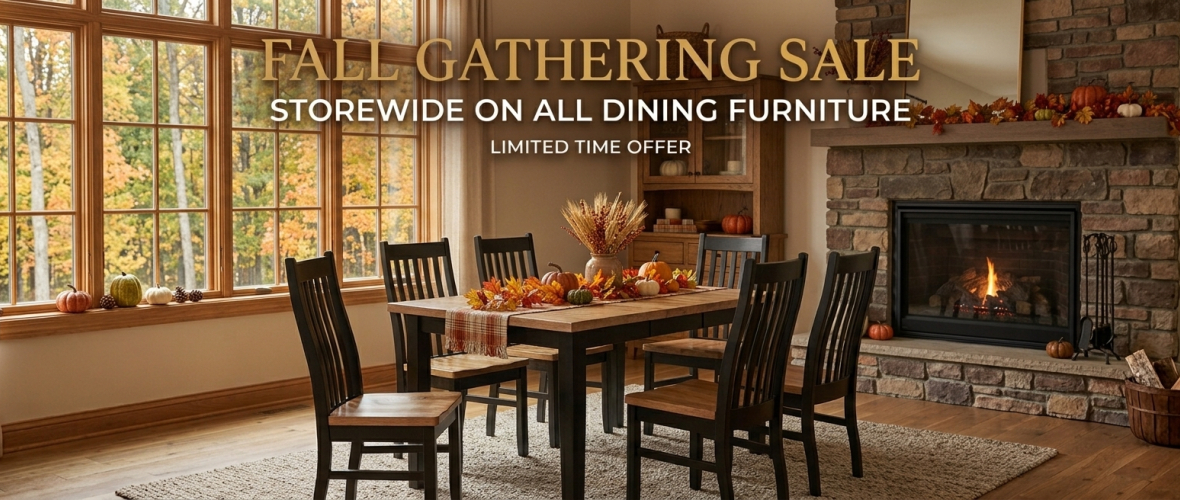Real Wood Furniture Fall Dining Sale