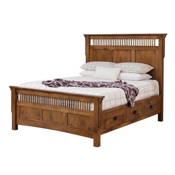Amish Mission Deluxe Storage Bed