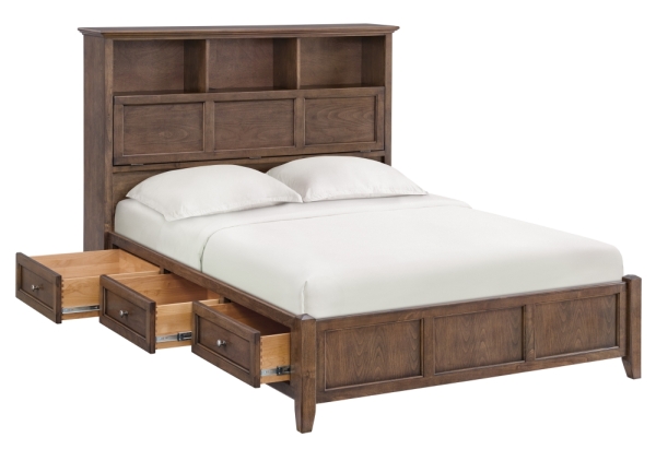 Alder McKenzie Bookcase Storage Bed