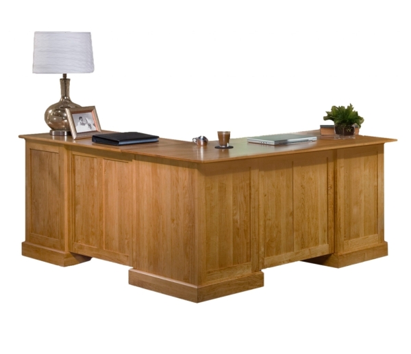 Alder Corner Desk with Return 1