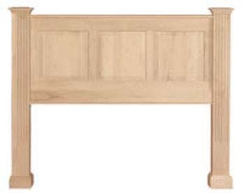 Headboard available in Maple Oak Cherry Bare Woods Furniture