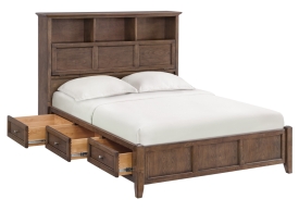 Alder McKenzie Bookcase Storage Bed