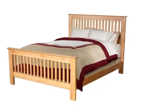 Alder Shaker Slat Bed