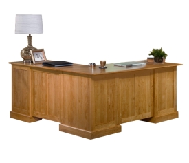 Alder Corner Desk with Return 1