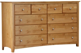 Alder Shaker 10 Drawer Dresser