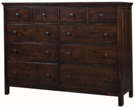 Alder Heritage 10 Drawer Dresser