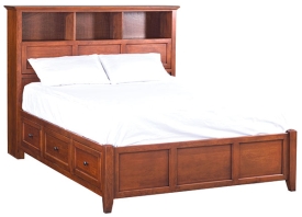 Alder McKenzie Bookcase Storage Bed