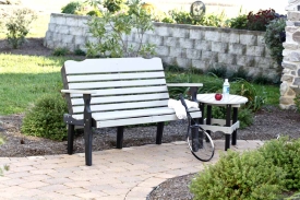 Leisure Lawns Curve Back Bench