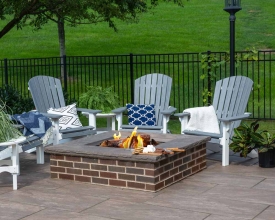 Leisure Lawns Adirondack Fire Pit