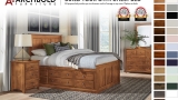 Alder Shaker Chest Bed with Bookcase Headboard 2
