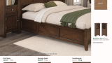 Alder McKenzie Bookcase Storage Bed
