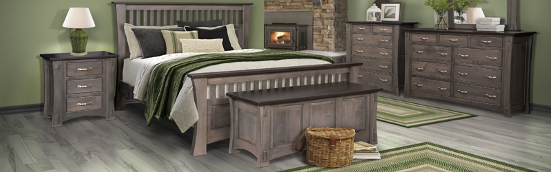 Real wood bedroom sets. A bedroom set in a beautiful room.